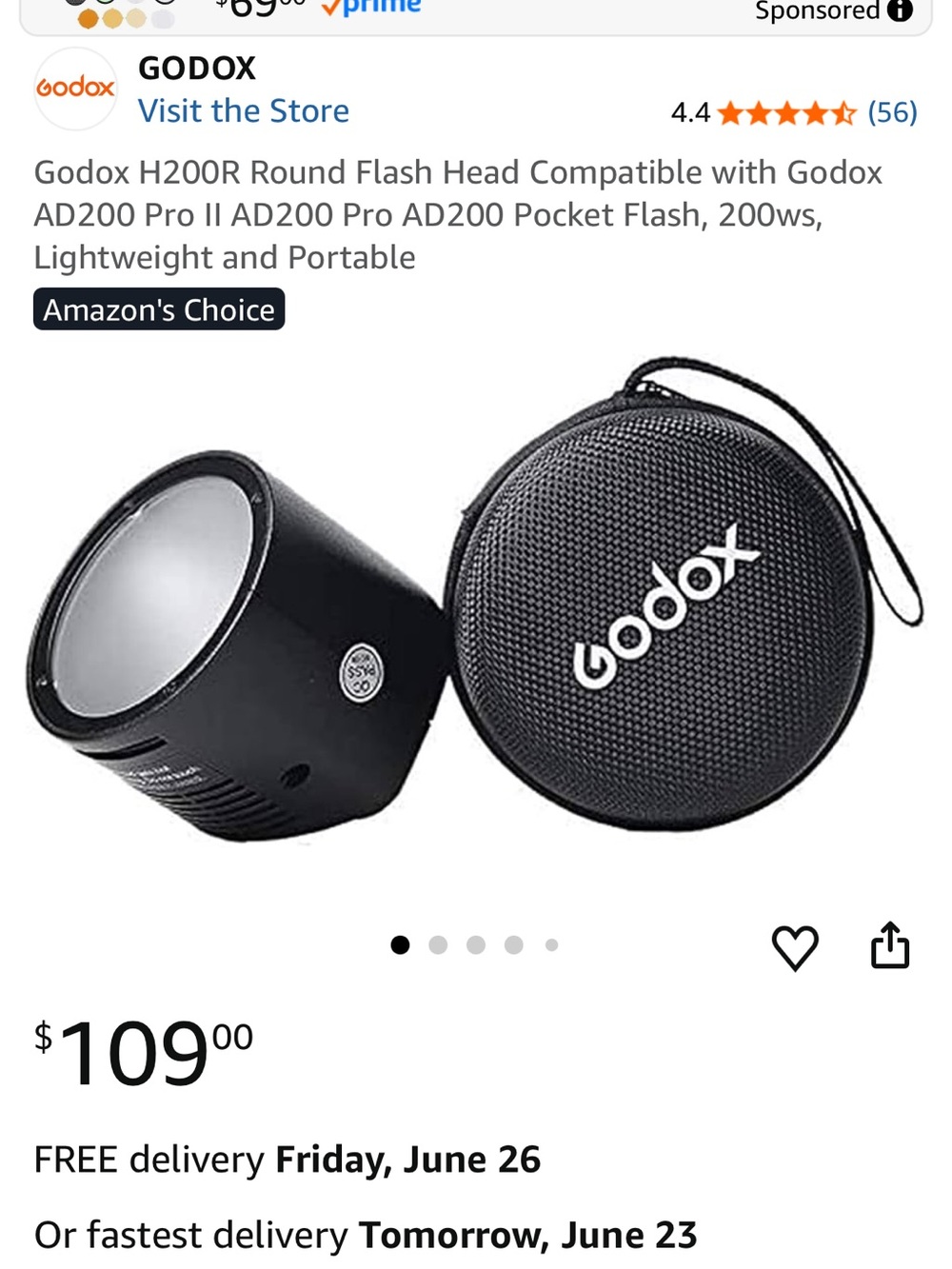Godox Portable Flash Head (Photography)